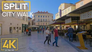 SPLIT, Croatia City Walking Tour in 4K UHD - Modern Seaport with Ancient History