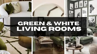 Green & White Living Room Inspiration | Home Decor | And Then There Was Style