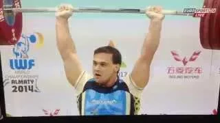 ILYA ILYIN - Clean and Jerk 242 Kg @ -105 (World Record) for 432 Kg Total! at Almaty 2014!