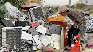 Amazing 😨😱 Found Many Broken iPad - Speaker - Mixer and More At The Landfill !