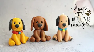 Clay Puppies Tutorial | Cold Porcelain Clay Art | Clay Craft Ideas | Air Dry Clay