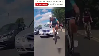 Cyclist RAN OVER by Car!