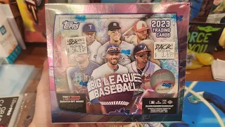 2023 Topps Big League Baseball Hobby Box Break! Auto Hit!