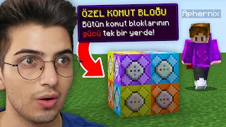 Minecraft ama ÖZEL KOMUT BLOKLARI VAR!