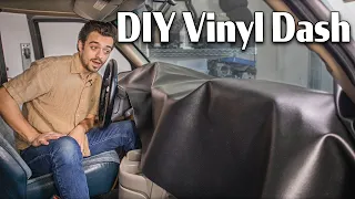Vinyl Wrapping the Dash on my $500 Chevy Astro Camper Van