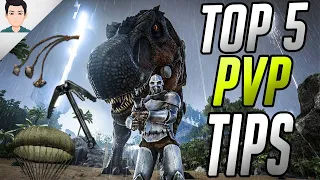 TOP 5 ARK PVP TIPS for BEGINNERS!! HOW to become a PVP PRO!! ARK Survival Evolved BEST PVP TIPS!!