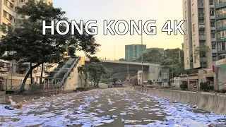 Hong Kong 4K - Morning Drive - Protests Aftermath