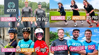 Beginner vs Amateur vs Pro Triathletes | GTN Megamix