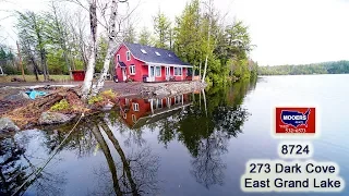 SOLD! East Grand Lake Maine Waterfront Home | 273 Dark Cove Weston ME MOOERS REALTY #8724