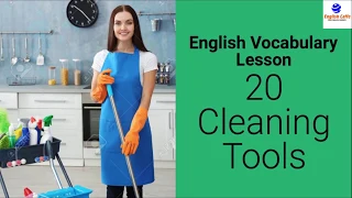 Basic English Vocabulary: 20 Cleaning Tools #englishcaffe