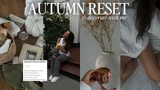 RESET FOR AUTUMN WITH ME 🍂 | decorate my apartment, fall decor haul, goal and wishlist planning
