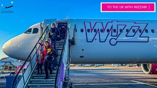 [4K] TRIP REPORT | To the UK with WIZZAIR ツ | WIZZ Airbus A321neo | Krakow to London Luton