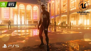 Marvel's Spider-Man 2 Black Symbiote Suit - Maxed Out Ray Tracing ► Miles Morales ITSV Reshade