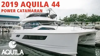 Aquila 44 in Arctic White (2019) Tour at MarineMax St. Petersburg, Florida