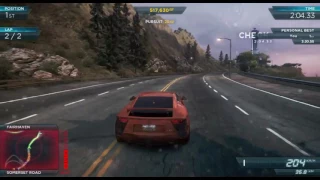 NFS Most Wanted 2012:Gameplay | Lexus LFA all races (PC HD)