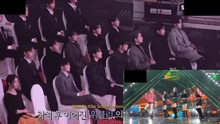 Seventeen reaction to idols performance and speech @ AAA 2021