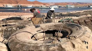 Lake Powell 3 weeks after lowest water level. A look to see what it looks like now.