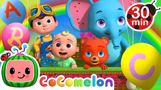 Rainbow Color Balloon ABC Song With Animals | CoComelon Nursery Rhymes & Animal Songs