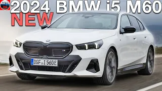 All NEW 2024 BMW i5 M60 - REVIEW exterior, interior & Driving (Alpine White)