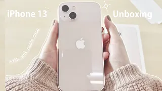 🍎iPhone 13 pink unboxing with apple case✨