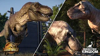 Prehistoric Kingdom vs JWE2 - Tyrannosaurus Rex Comparison