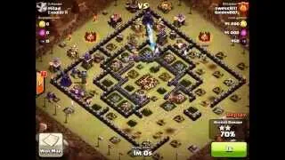 Gowiwi attack strategy - nice attack in th10 - Clash Of Clans