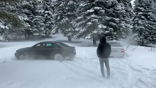 audi A4 quattro🦎kurtarma çalışmaları #audi #a4 #quattro #snow #offroad #keşfet #keşfetteyiz #gerede