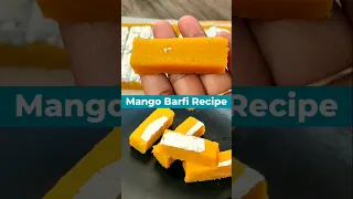 3 चीजों से delicious Mango Barfi😋😲 #shorts #mango  #shamalscooking  #food  #summer