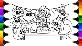 Poppy Playtime Chapter 3 NEW Coloring Pages / Happy Birthday Miss Delight / NCS Music