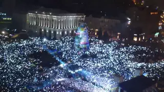 National anthem of Ukraine, #Euromaidan 01.01.2014 Гімн України на Майдані