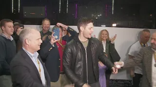 'Supernatural' star Jensen Ackles arrives to begin reign as Bacchus LI