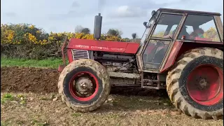 zetor 12045 ploughing