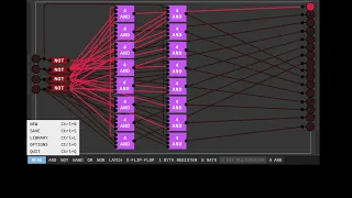 Building an 8-bit computer in Sebastian Lague's Digital Logic Sim | Part 1 | MEMORY