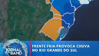 Previsão do tempo: frente fria provoca chuva no Rio Grande do Sul | Jornal da Band
