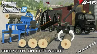 Making FIREWOOD with FIREWOOD PROCESSOR | Forestry on ERLENGRAT | Farming Simulator 22 | Episode 46