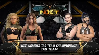 WWE 2K22 ZOEY STARK & NIKITA LYONS VS RETRIBUTION FOR THE NXT WOMENS TAG TEAM CHAMPIONSHIP