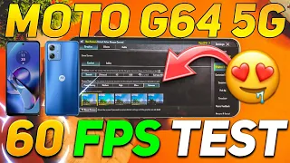 MOTO G64 5G BGMI 60 FPS TEST | MOTO G64 5G PUBG 60 FPS TEST | DM 7025 PROCESSOR 🥵