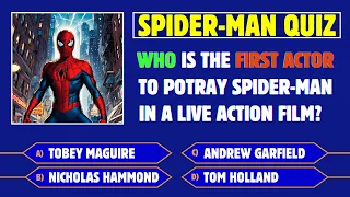 "Spider-Man" Quiz 🕷️| Movie Trivia 🎬 | Swing into Spidey's World!