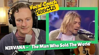 Vocal Coach REACTS - NIRVANA 'The Man Who Sold The World' David Bowie Cover