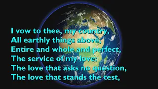 I Vow to Thee, My Country (Tune: Thaxted - 4vv) [with lyrics for congregations]