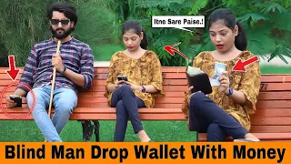 Blind Man Drop Wallet With Money Prank  @OverDose_TV_Official