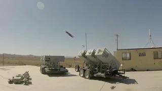 Watch the Navy's LOCUST launcher fire a swarm of drones