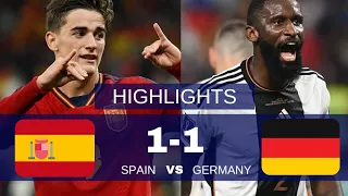 Spain vs Germany extended highlights 1-1 fifa world cup qatar  #fifa #spain #football #highlights