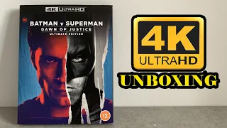 Batman Vs Superman Dawn of Justice Ultimate Edition 4K Blu-Ray Unboxing HDR 10, DOLBY ATMOS