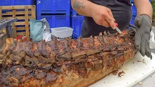 Italian Countryside Street Food. Pork Loin, Angus, Lots of Ribs and more Juicy Grilled Meat