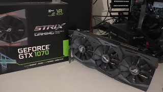 Тест в майнинге на Linux и Windows ASUS STRIX GTX1070 Zcash и Ethereum