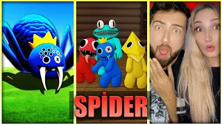 RAİNBOW FRİENDS BEBEKLERİ  KORKUNÇ ÖRÜMCEKTEN KAÇIYOR | SPIDER ROBLOX TÜRKÇE | HAN KRAL EKİP