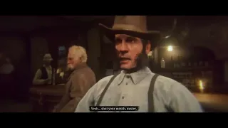 Arthur Gets Drunk with Lenny Funny Moment - Red Dead Redemption 2 (A Quiet Time Mission)