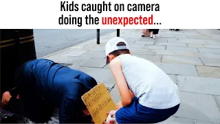 Kids caught on camera doing the unexpected...