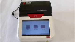 Beijing Diagreat Biotech POCT D-10 Analyzer Operation Video